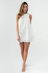 Peyton Embroidered Mini Dress -