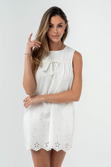 Peyton Embroidered Mini Dress -