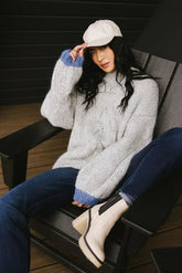 Anastasia Knit Sweater in Grey -