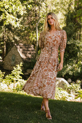 Raina Floral Midi Dress -