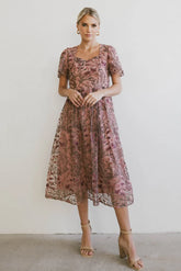 Elowyn Floral Midi Dress -