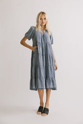 Maribel Denim Midi Dress -