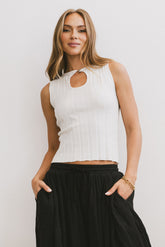 Alia Ribbed top -