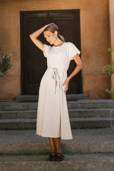 Saxton Maxi Dress in Bone -