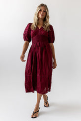 Tammia Ric Rac Midi Dress -