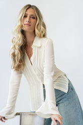 Margot Sheer Button Up -