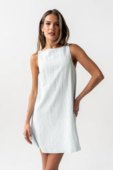 Aria Mini Dress in Blue -