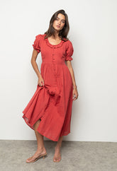 Demi Maxi Dress in Rose -