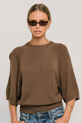 Camille Oversized Sweater in Brown -