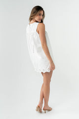 Peyton Embroidered Mini Dress -