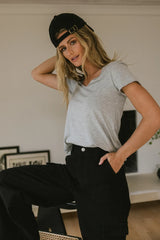 Priya Top in Grey -