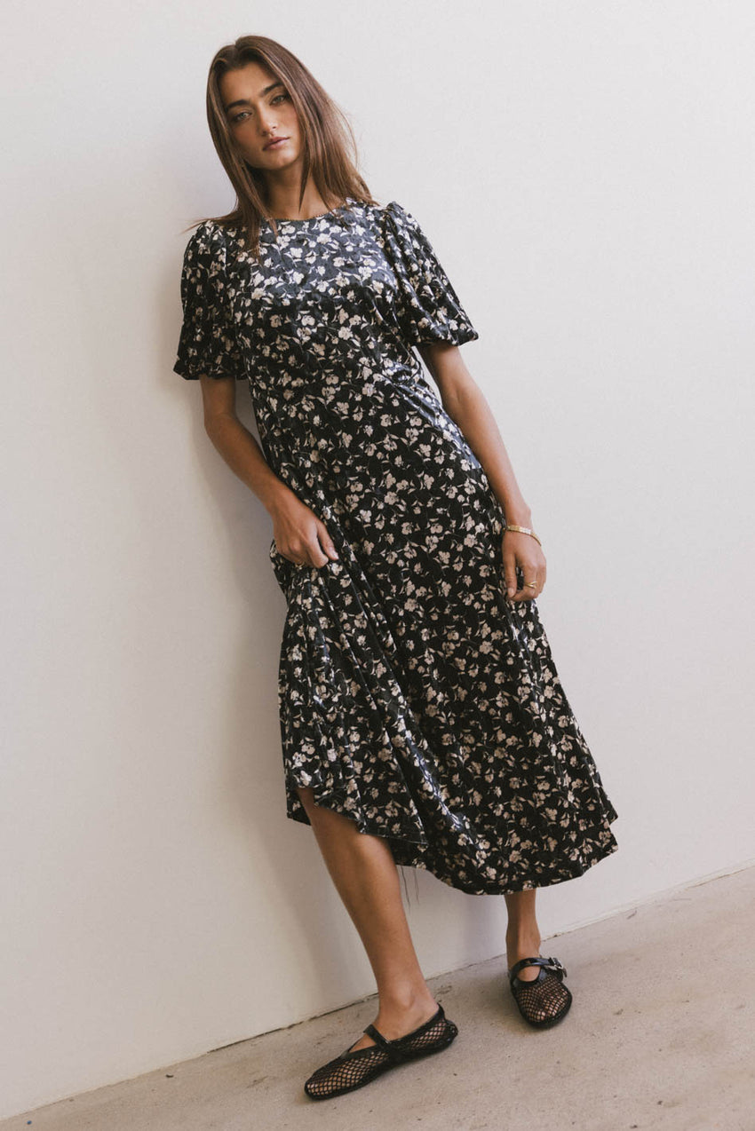 Serena Velvet Midi Dress -