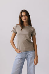 Mckenna T-Shirt in Taupe - 