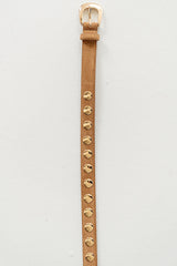 Lilah Studded Belt in Camel